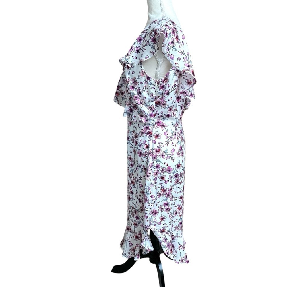 Cupcakes & Cashmere Delphia Floral One Shoulder Midi Dress NWT 10 - Picture 9 of 16